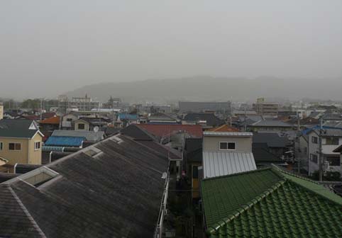 黄砂…五月山全景