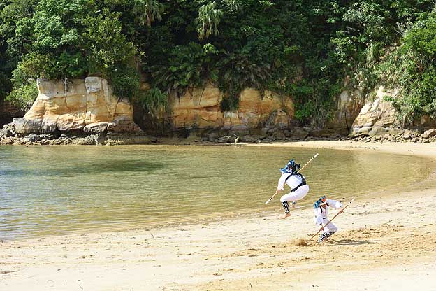 棒芸の奉納の写真